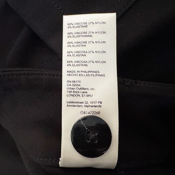 Anthropologie Maeve The Colette Cropped Wide Leg Pants Ponte Edition Black - Picture 5 of 6